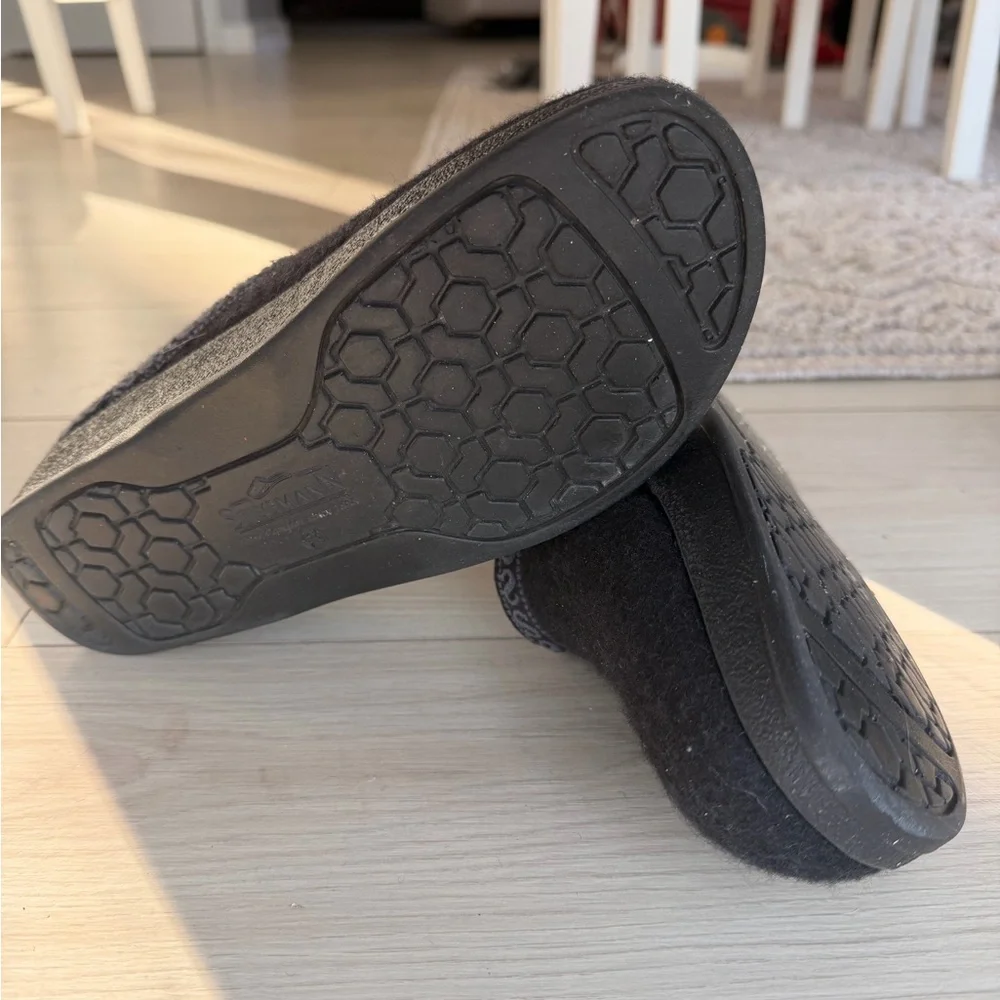 Stegmann Women's Black Wool Mules - Picture 3 of 6